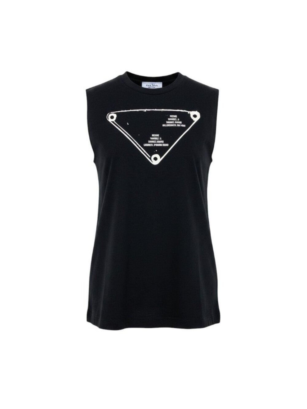 Prada Sleeveless Top Black Cotton XS